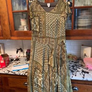 Emma James boho sparkle maxi dress. Worn once. Size 14. Retail 135‎